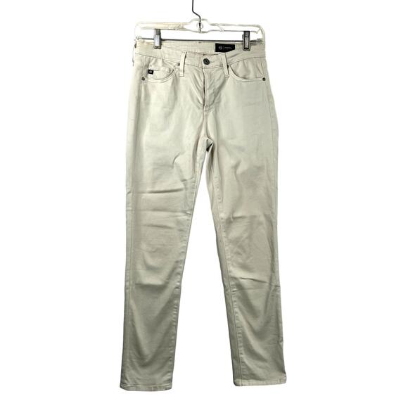 AG Pants - AG Prima Crop Cigarette Leg jeans, khaki color, size 26R